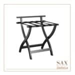 Praktičan detalj koji oduševljava – gosti se ne spotiču i preskaču kofere, ne vuku ih po sobi, guraju po ćoškovima ili stavljaju na posteljinu, stolicu, fotelju i krevet, nema saginjanja i klečanja na kolenima dok traže stvari  jer im bagažer pruža komfor i urednost koju oduvek žele. Naslon drži torbu/kofer na mestu i obezbeđuje da ne kliza ili pada prilikom pakovanja ili raspaktivanja.