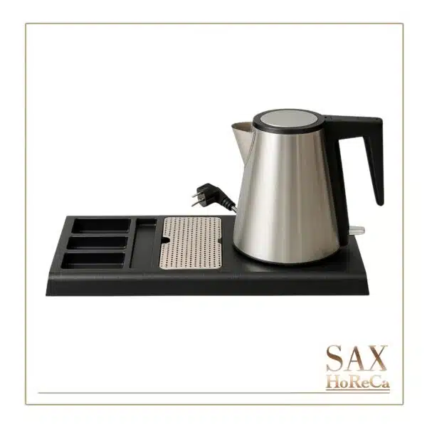 Čaj i kafa bilo kada, bez zvanja room service – 1.2L vode proključa za oko 5 do 7 minuta, voda za šolju čaja ili kafe (250-300 ml) je spremna još brže, za oko 2 do 3 minuta. Voda ne može da iskipi i ketler se sam isključuje kada se zagreje pa gosti mogu da planiraju svoj dan i uživaju u drugim aktivnostima umesto nadgledanja ketlera.