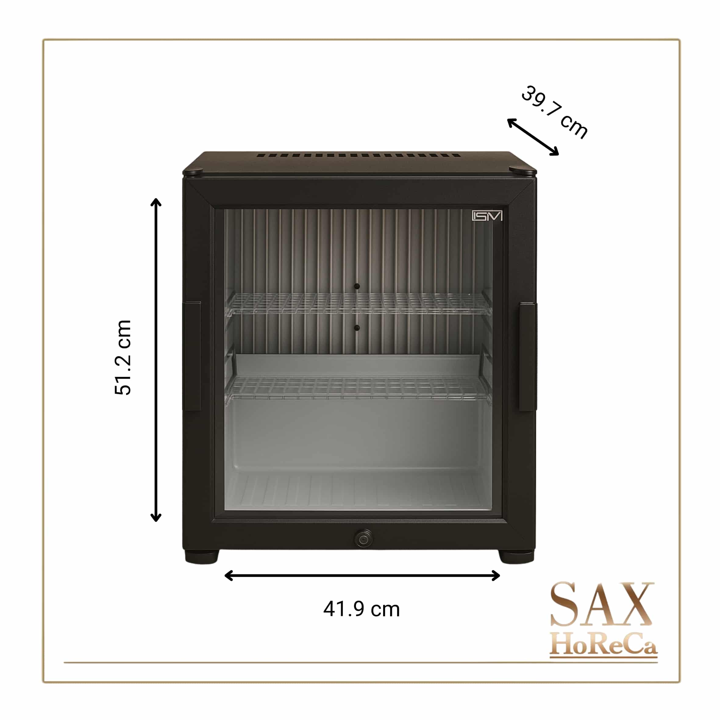 Mini-bar-31L-staklena-vrata-MBGLASSSM30-2 Staklena vrata daju laku preglednost sadržaja mini bara i vau efekat specijalno noću kada svetlo iz mini bara stvori ambijentalnu atmosferu. Vrata se mogu namestiti da se otvaraju na levu ili na desnu stranu što je korisno kada mini bar treba da stane u uski prostor npr. ispod radne ploče, pored zida ili da se vrata ne sudaraju sa nameštajem.