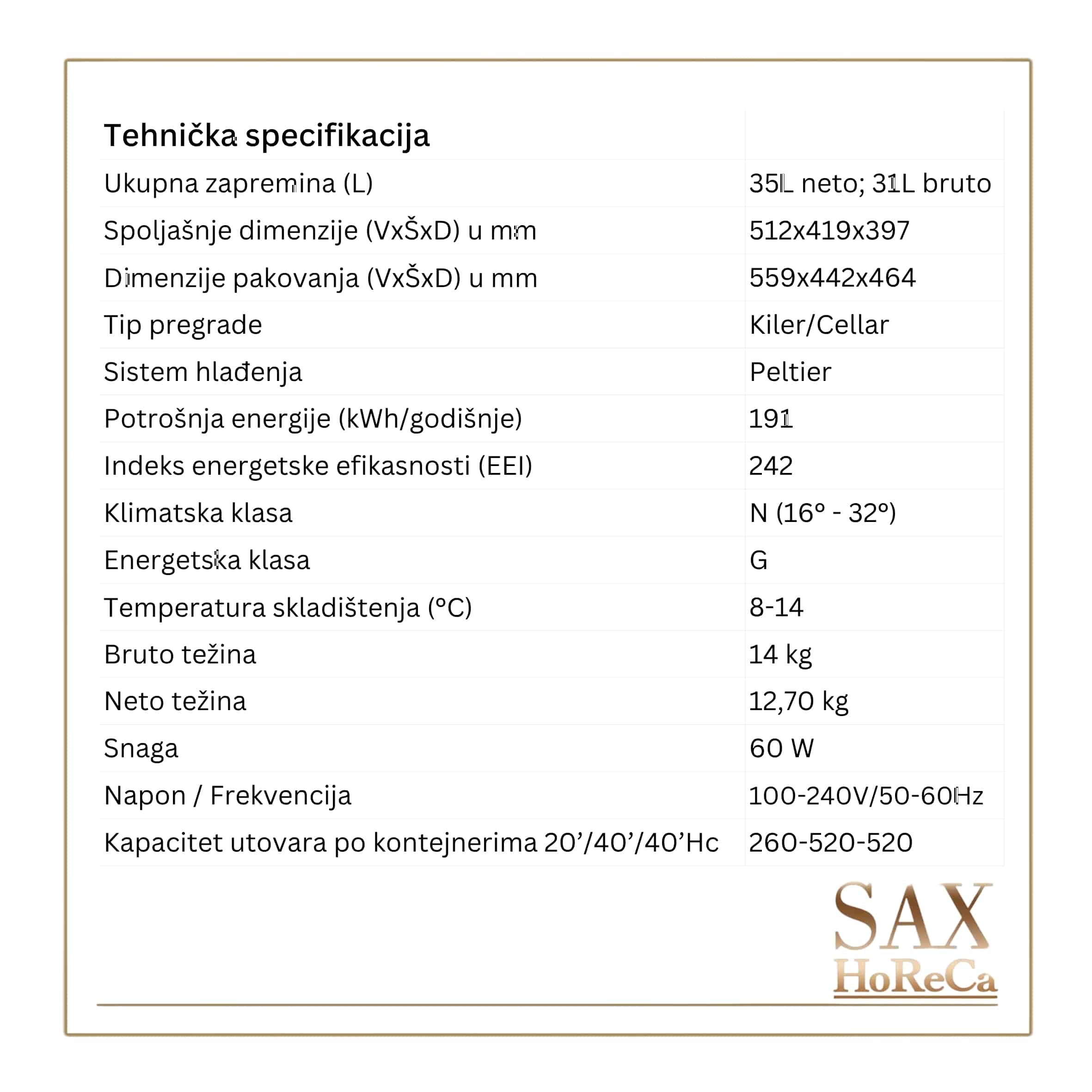 Mini-bar-31L-staklena-vrata-MBGLASSSM30-3 Crna boja i kompaktne dimenzije omogućavaju lako uklapanje u različite enterijere, brzo premeštanje, izgleda elegantno čak i gde je prostor ograničen.
