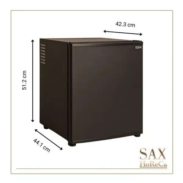 Idealan je za nameštaj po meri jer je ugradni i lako se uklapa u prostor zbog dimenzija i minimalističke crne boje. Vrata se mogu namestiti da se otvaraju na levu ili na desnu stranu što je korisno kada mini bar treba da stane u uski prostor npr. ispod radne ploče, pored zida ili da se vrata ne sudaraju sa nameštajem.