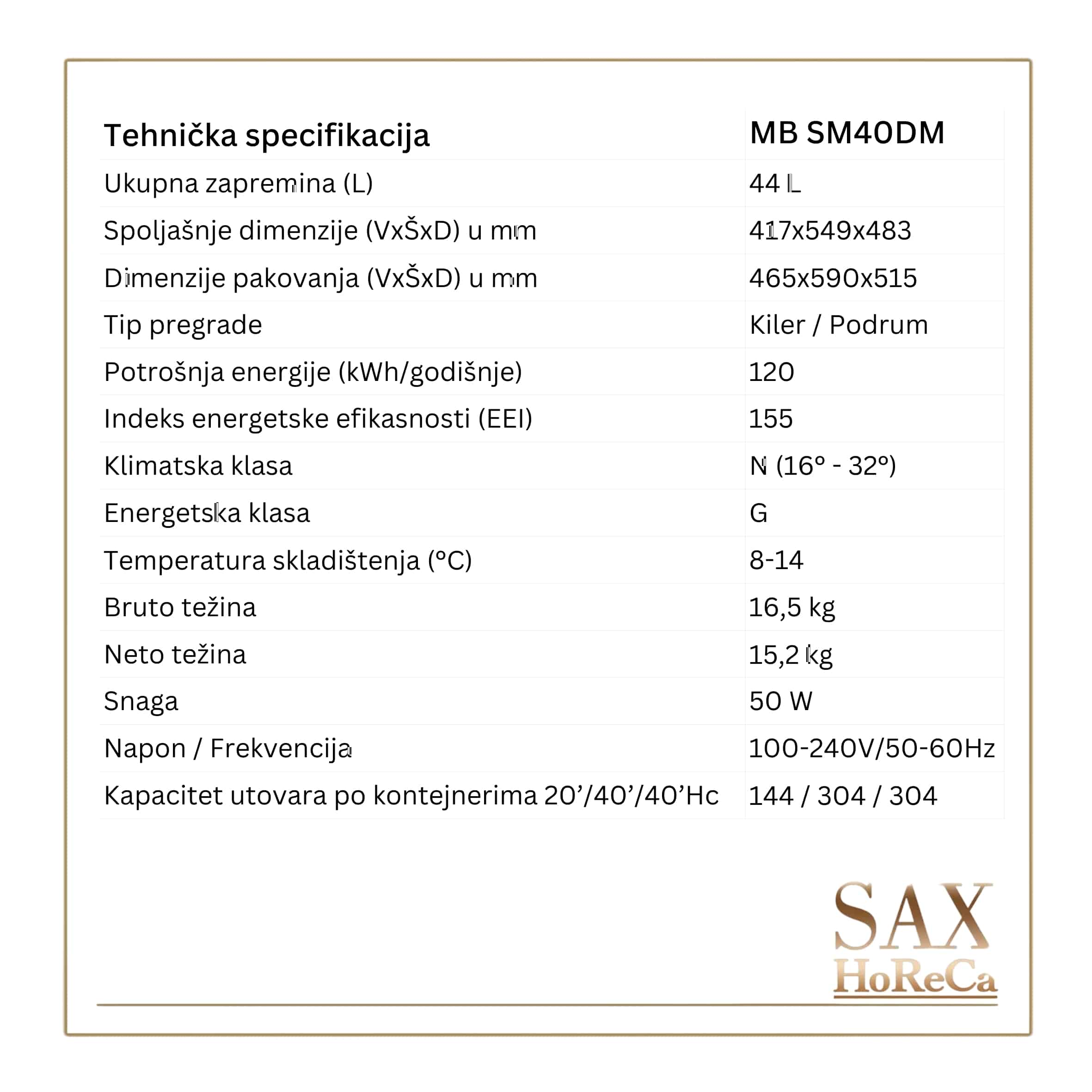 Mini bar fioka-crna-boja–MB-SM40DM-3 Idealan je za nameštaj po meri jer je ugradni i lako se uklapa u prostor zbog dimenzija i minimalističke crne boje.