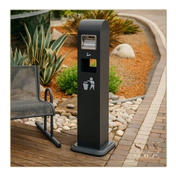 Sa minimalističkom i elegantnom formom od nerđajućeg čelika, dizajnerski je akcenat koji se odlično uklapa ispred ulaza u hotele, restorane, kafiće, tržne centre, parkove, trgove, autobuske stanice, dvorišta poslovnih zgrada i fabrika.